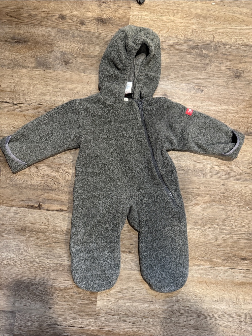 Widgeon Hooded Fleece Bunting - Gray